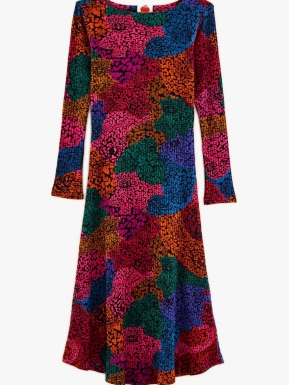 FARM Rio Rainbow Mix Midi Jersey Dress